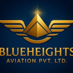 Blueheights Aviation Pvt Ltd- Chardham yatra by helicopter, Private Jets rental, helicopter & Air ambulance services logo